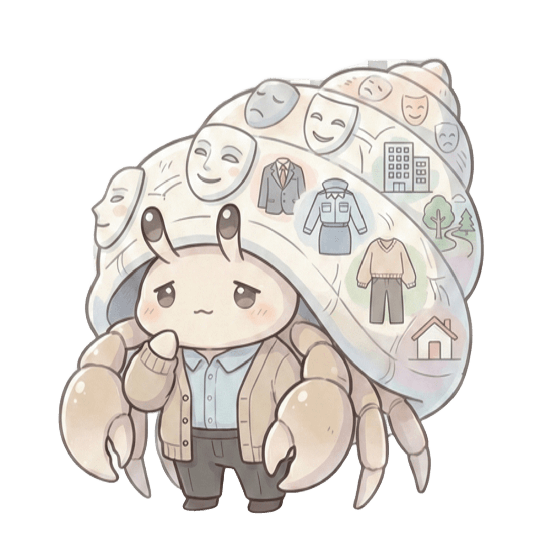 着飾りのヤドカリ